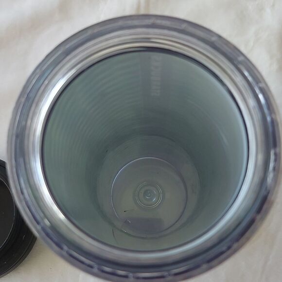 2011 Starbucks Green and Black Pattern Travel Mug - Picture 5 of 5